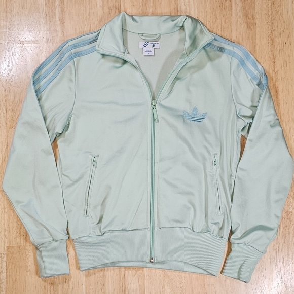 Adidas Mint Green Track Jacket - Picture 1 of 9